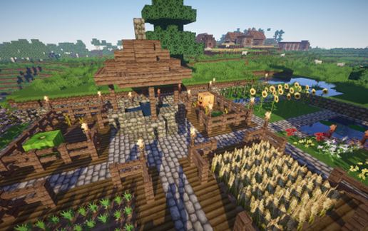 Small medieval garden