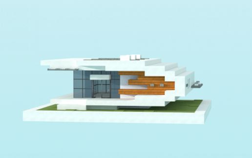16x16 modern house 4 schematic - building