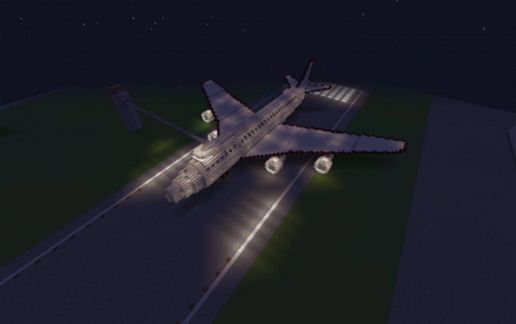 White Jumbo Jet