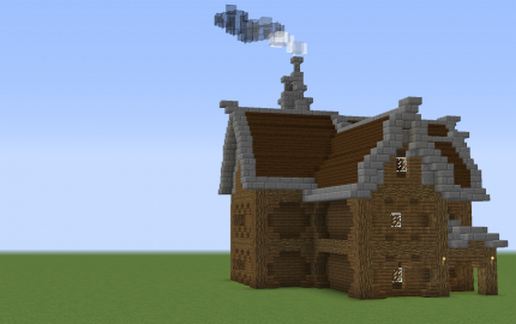 Medieval house schematic - building