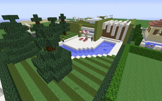 Modern House 3 v2(Furnished) schematic - building