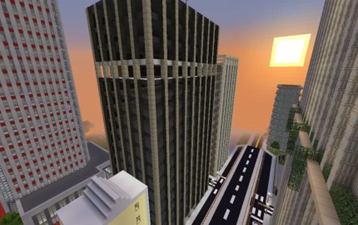 Modern Glass and Iron Skyscraper