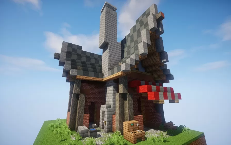 Blacksmith Shop schematic - building