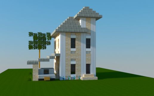 16x16 Traditional House 3 schematic - building