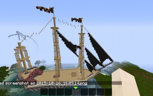 Pirate Ship schematic - building
