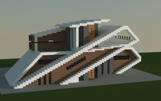 Modern house schematic - building