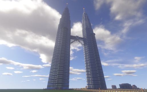 Petronas Twin Towers, Kuala Lumpur, Malaysia schematic - building