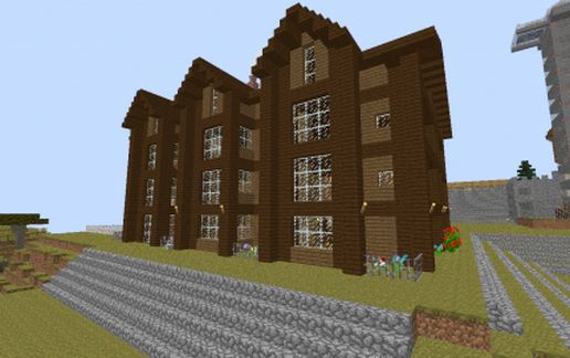 wooden mansion schematic - building