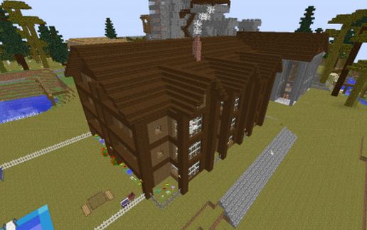 wooden mansion