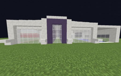 Modern House With Pool schematic - building