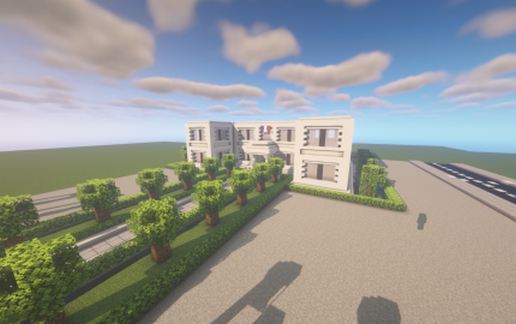 french town hall schematic - building