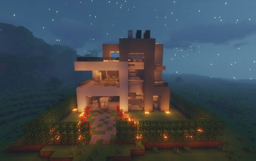 Super Modern House (Furnished) schematic - building