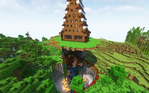 Giant Herobrine Statue