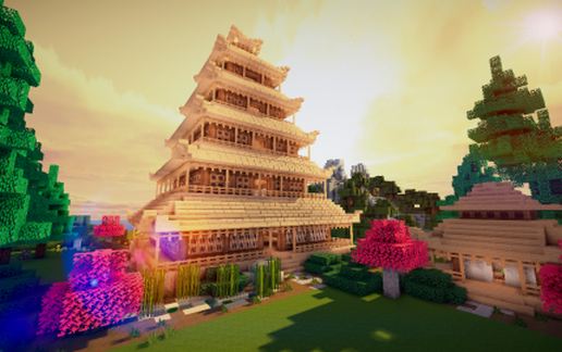 Japanese pagoda Plus Tea House schematic - building