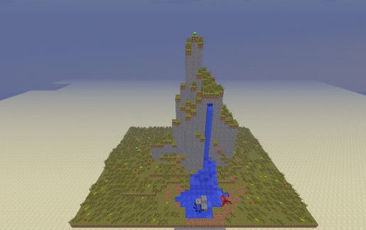 Mini Mountain With WaterFall schematic - building