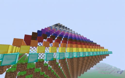 Artistic Rainbow Pyramid