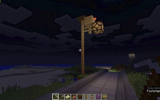 Automatic Redstone Streetlight schematic - building