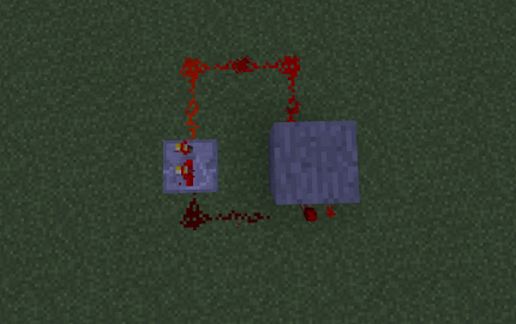 Redstonetorch clock schematic - building