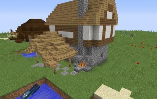Small medieval house schematic - building