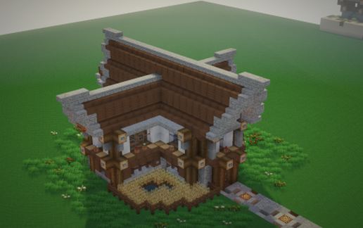 Medieval Furnished House schematic - building