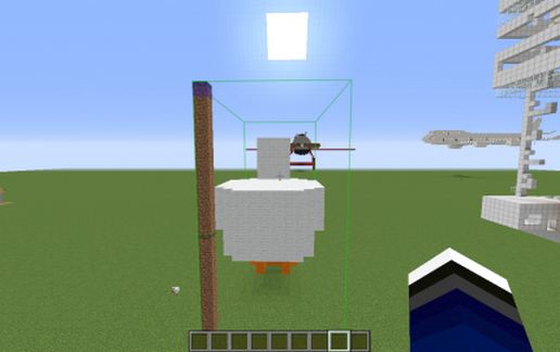Super Chicken Statue schematic - building