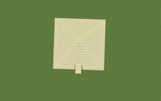 Sand Pyramid schematic - building