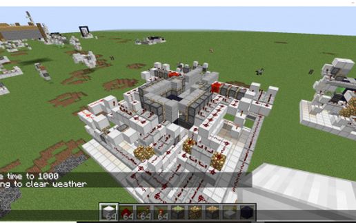 4x4 Seamless Piston Floor schematic - building