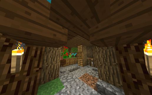 Treehouse for survival living schematic - building