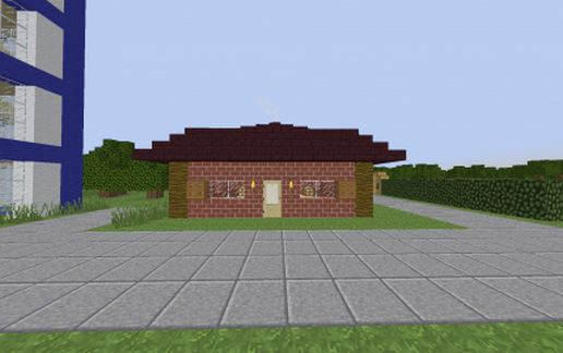 simple modern house schematic - building