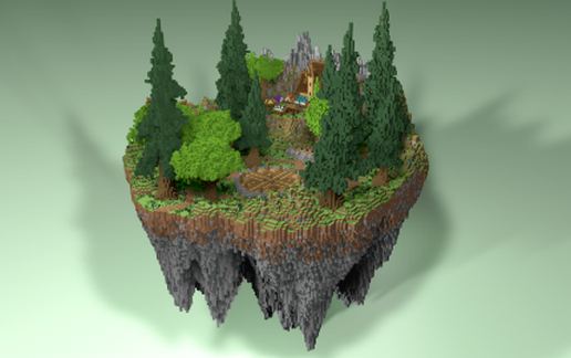 SkyBlock Lobby schematic - building