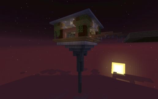 House in Clouds schematic - building