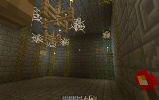 Redstone torch key 4 door system revamped schematic - building