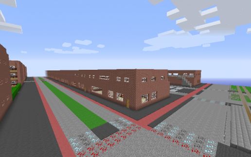 Terraced Houses with 2 floors schematic - building