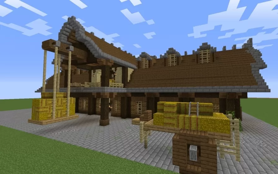 Medieval Style Barn schematic - building