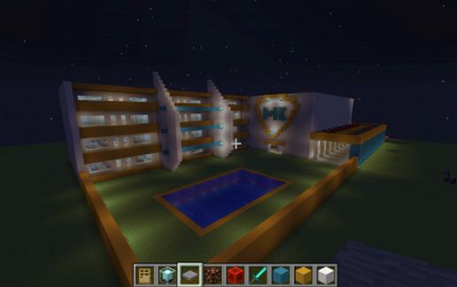 Minecraft College schematic - building