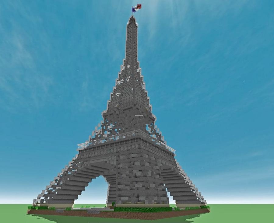 Eiffel Tower Minecraft Schematic Eiffel Tower Minecraft Schematic