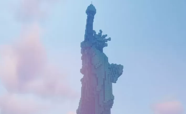 Statue of Liberty Schematic schematic - building