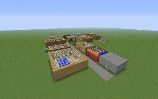 A medium town schematic - building