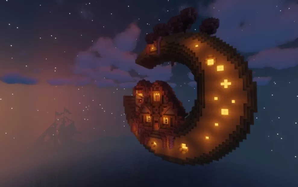 Moon-Themed Fantasy House
