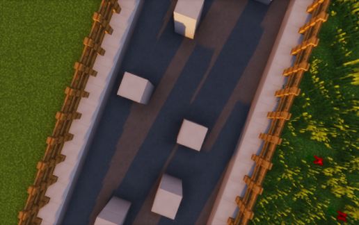 Racetrack of Pigs schematic - building
