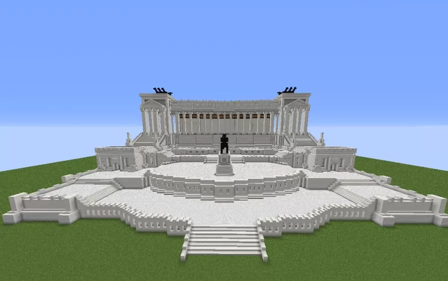 Piazza Venezia Temple schematic - building