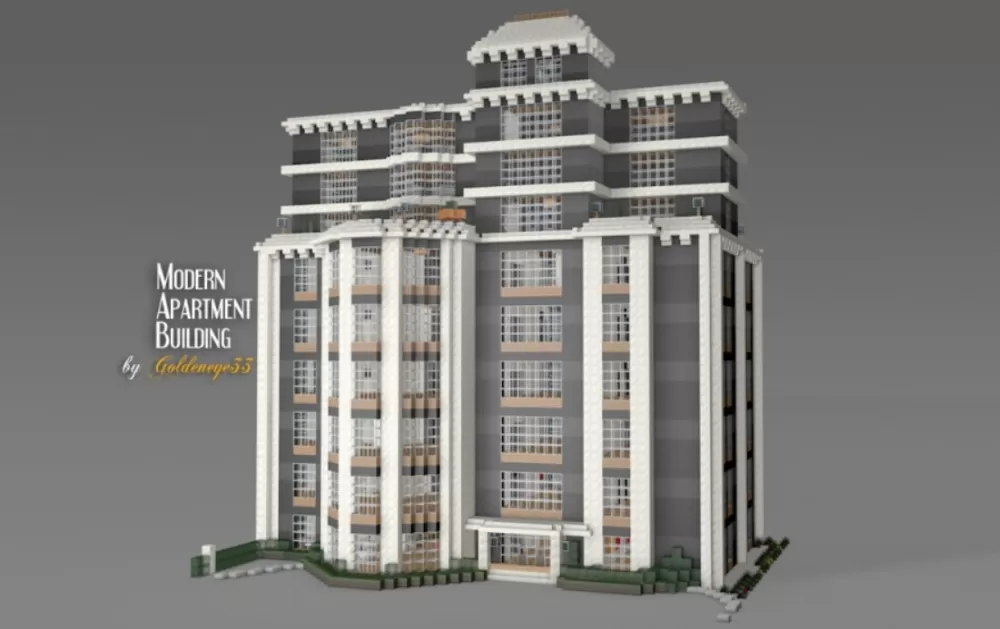 Modern Apartment Building schematic - building