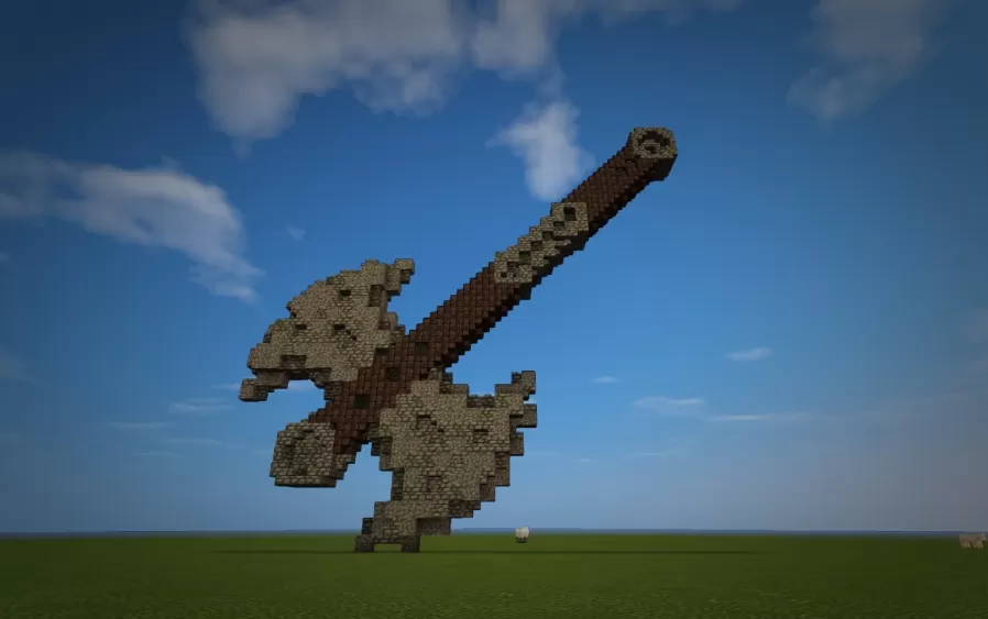 Ancient Stone Axe schematic - building